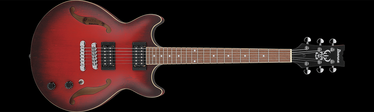 Ibanez AM53 Sunburst Red Flat
