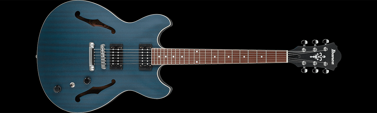 Ibanez AS53 Transparent Blue Flat