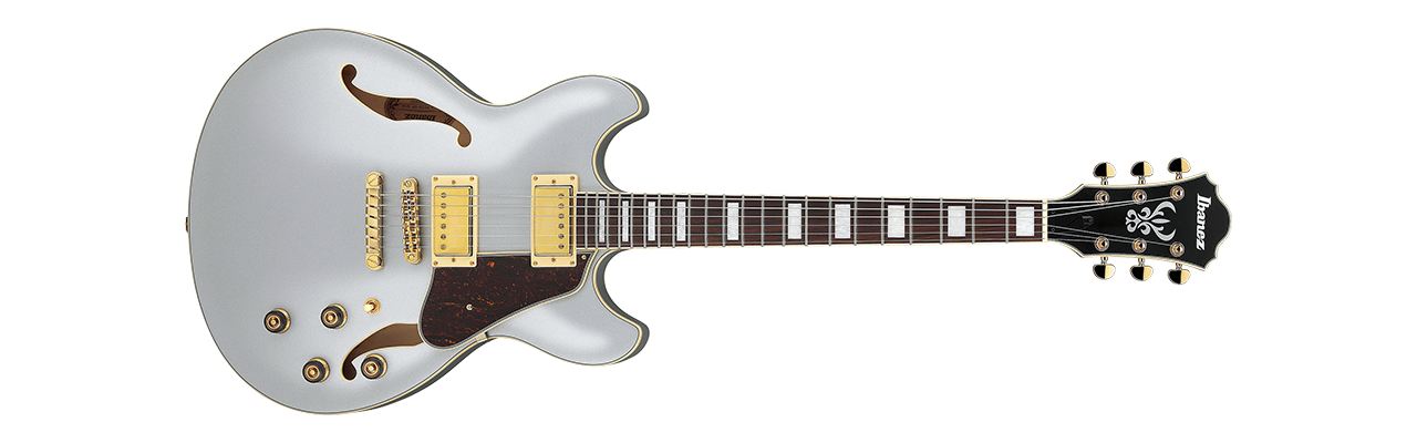 Ibanez AS73G Moonstone Silver Flat