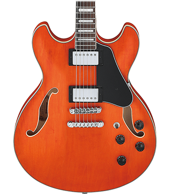 Ibanez AS73 Transparent Tangerine Flat