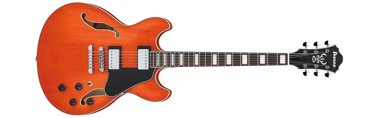 Ibanez AS73 Transparent Tangerine Flat