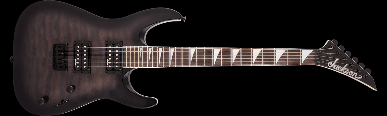 Jackson JS Series Dinky Arch Top JS32Q DKA HT Transparent Black Burst