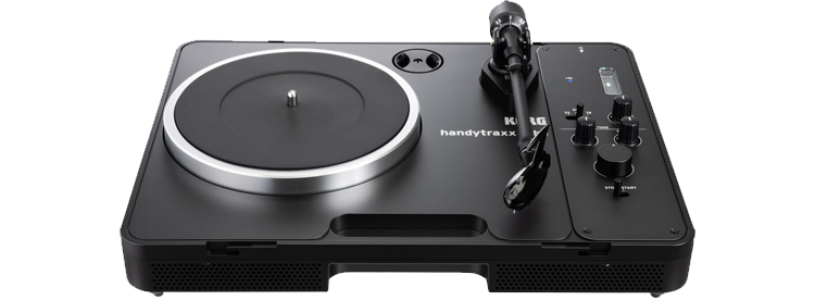 Korg handytraxx tube J Portable Record Player with Nutube and JICO Clipper MM Cartridge