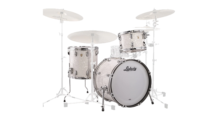 Ludwig - Classic Maple FAB White Marine Pearl