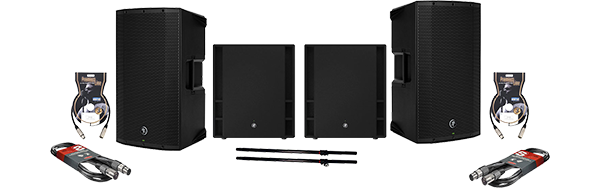 mackie thump 12a powered speaker bundle
