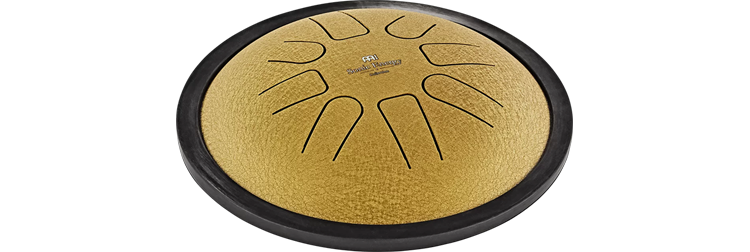 Meinl 7 Small Steel Tongue Drum, C Minor, 8 Notes, Gold - SSTD3G
