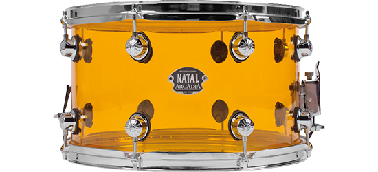 Natal Arcadia Acrylic Snare Drum Transparent Orange