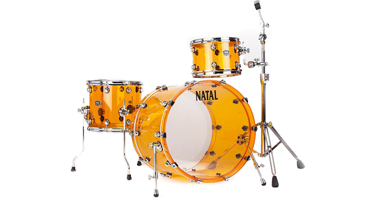 Natal Arcadia 3 Piece Shell Pack Transparent Orange