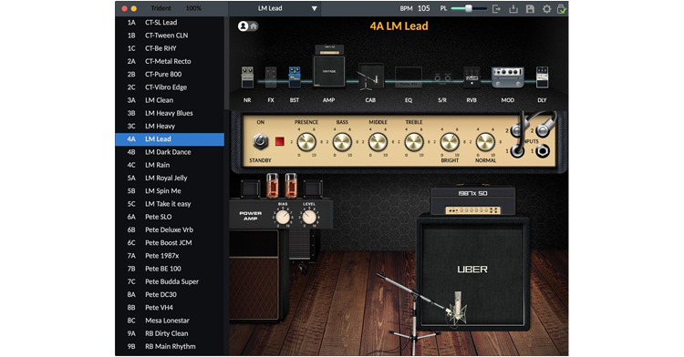 NUX Trident Integrated Amp Modeller and Multi-Effects Pedal