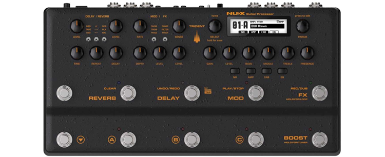 NUX Trident Integrated Amp Modeller and Multi-Effects Pedal