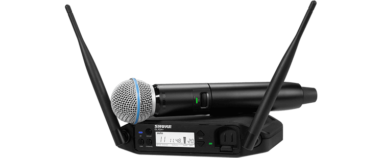 Shure -GLXD24+/B58 - Digital Wireless Handheld System with BETA 58A Vocal Microphone