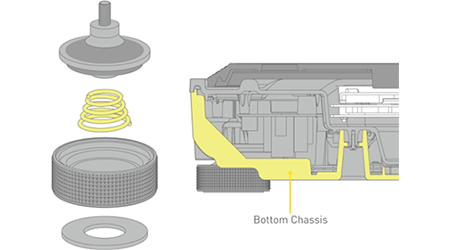 High-rigidity Cabinet & High-damping Insulator