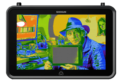 Atomos Shogun with EL Zone System colourized ARRI False Colour preview