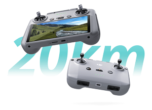 dji rc 2 graphic showing the maximum transmission range in FCC countries