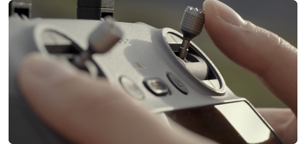 dji controller in use by pilot