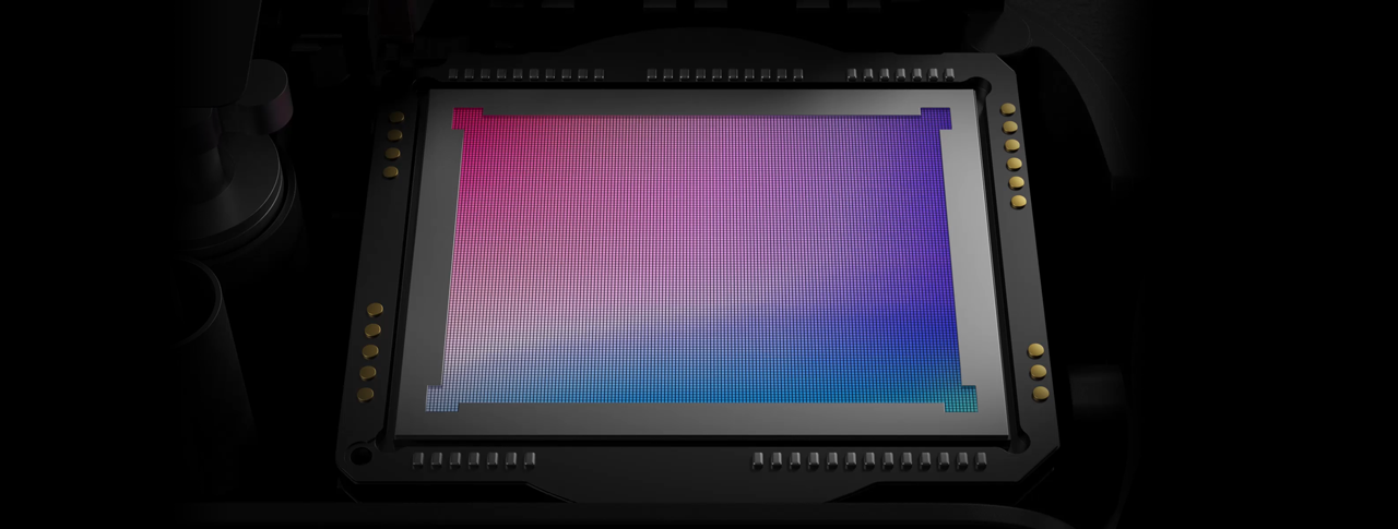 Graphic showing the DJI Mini 4 pro's new 1/1.3inch CMOS Sensor