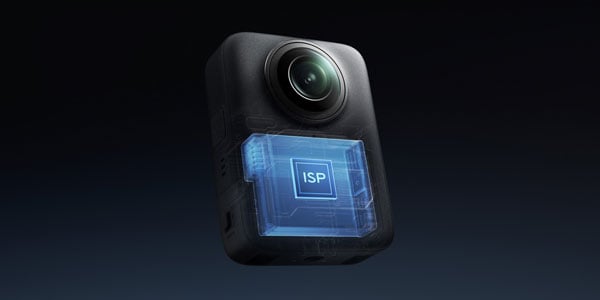 DJI Osmo 360 illustration showing internal recording module
