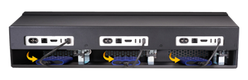 Sonnet RackMac mini 2024 with LaCie SSD Pro5 drives connected in undertray
