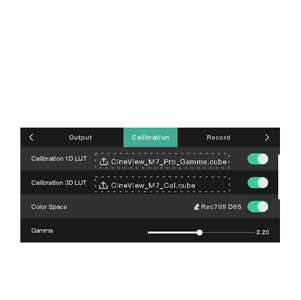 accsoon cineview m7 pro interface