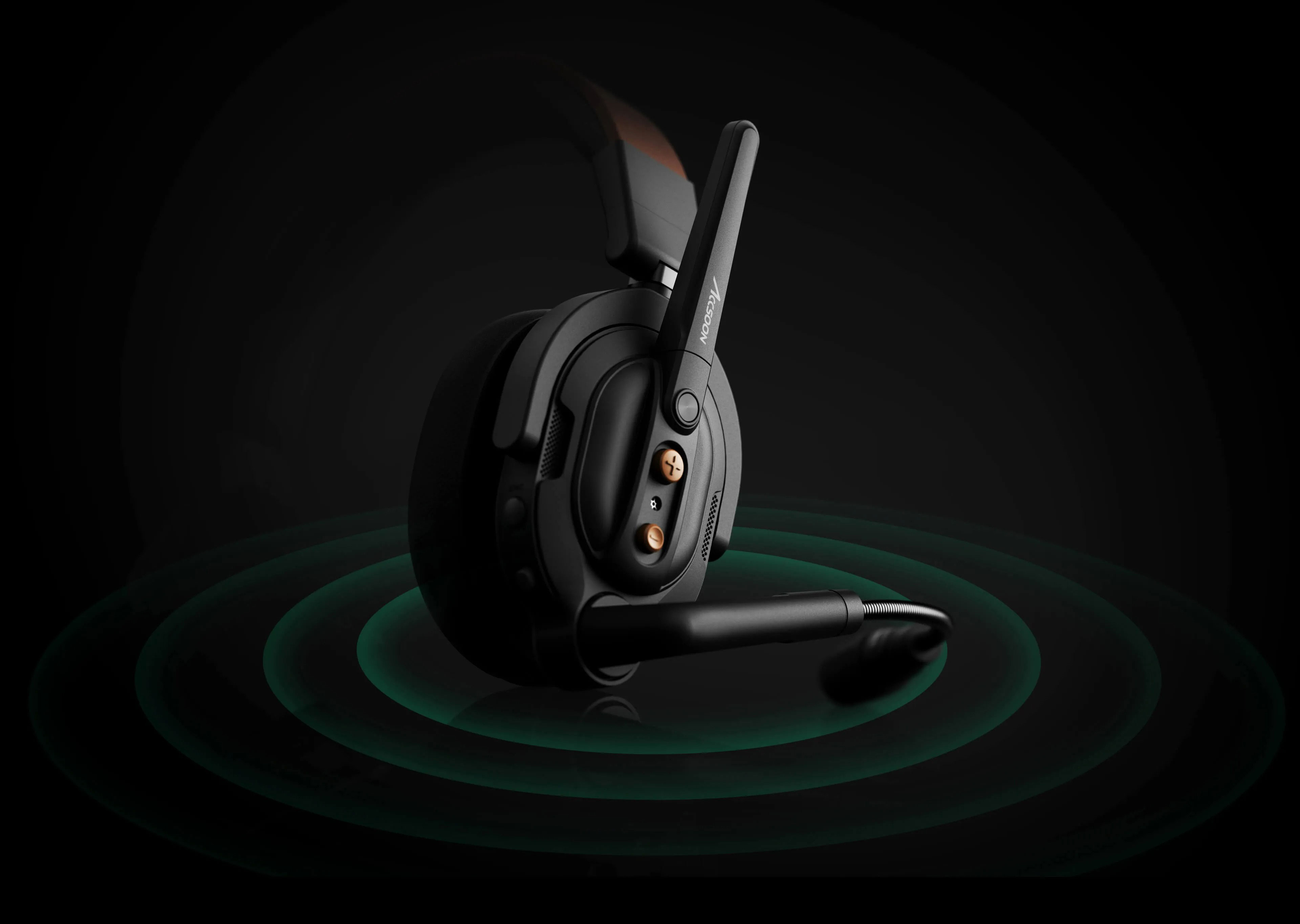 side view of the accsoon como se wireless intercom system
