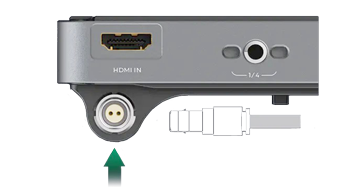 accsoon SeeMo Pro DC power connector