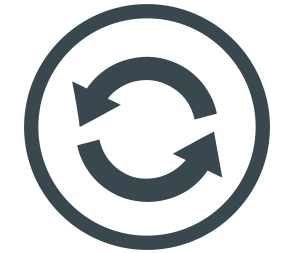 Circular arrows refresh icon