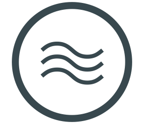stablestream wave icon in circle