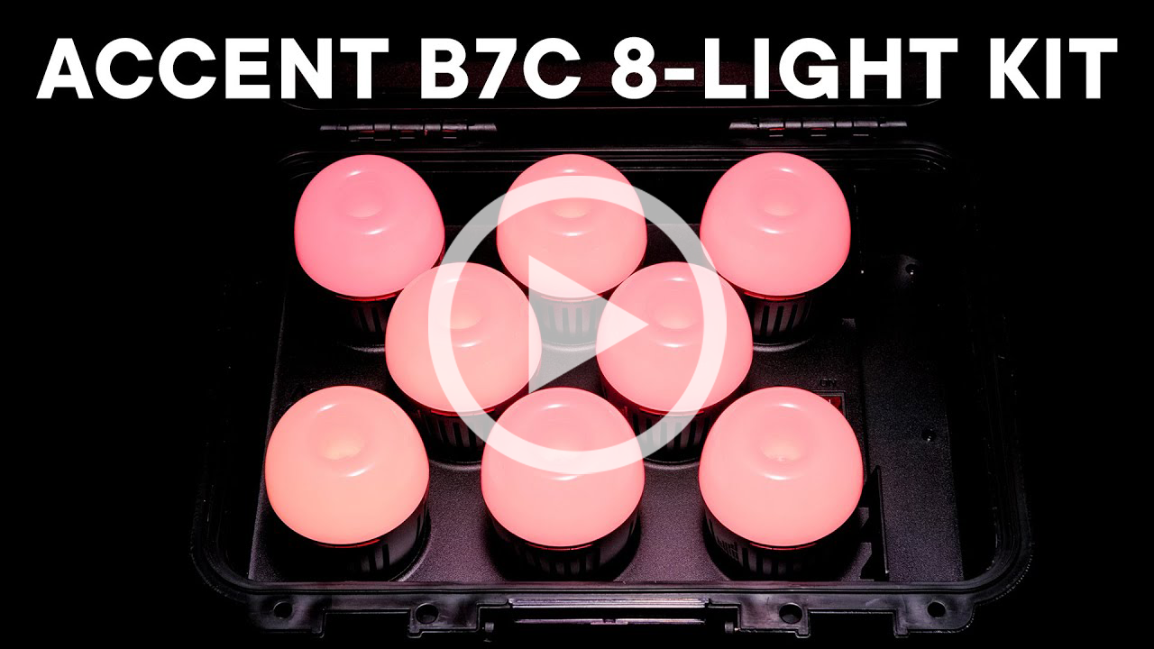 Aputure Accent B7c 8-Light Kit