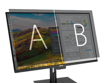ASUS ProArt pa27ucge with picture by picture overlay image
