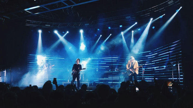 A-Eye PTZ camera being used to film a band