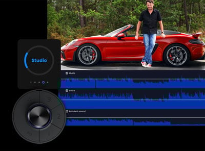 BenQ PV3200U 4K monitor sound controls using the hotkey puck