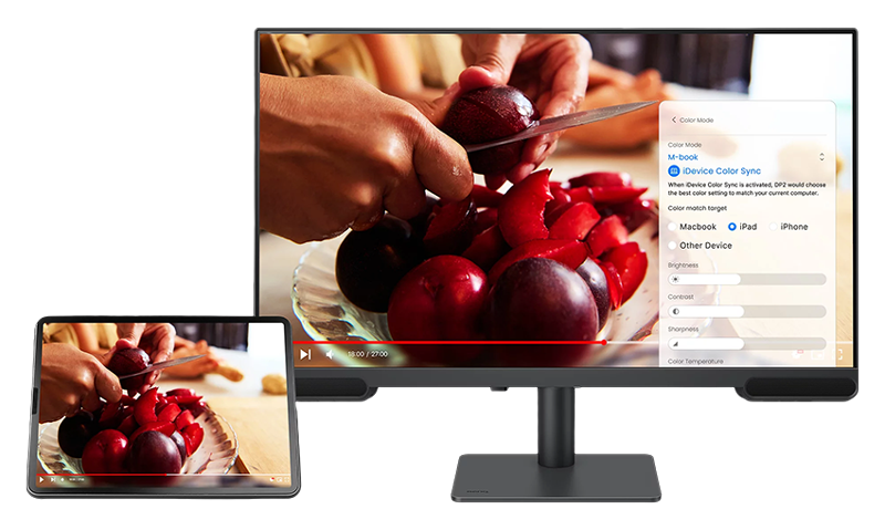 BenQ PV3200U 4K monitor ipad preview