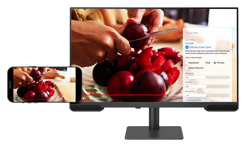 BenQ PV3200U 4K monitor iphone preview