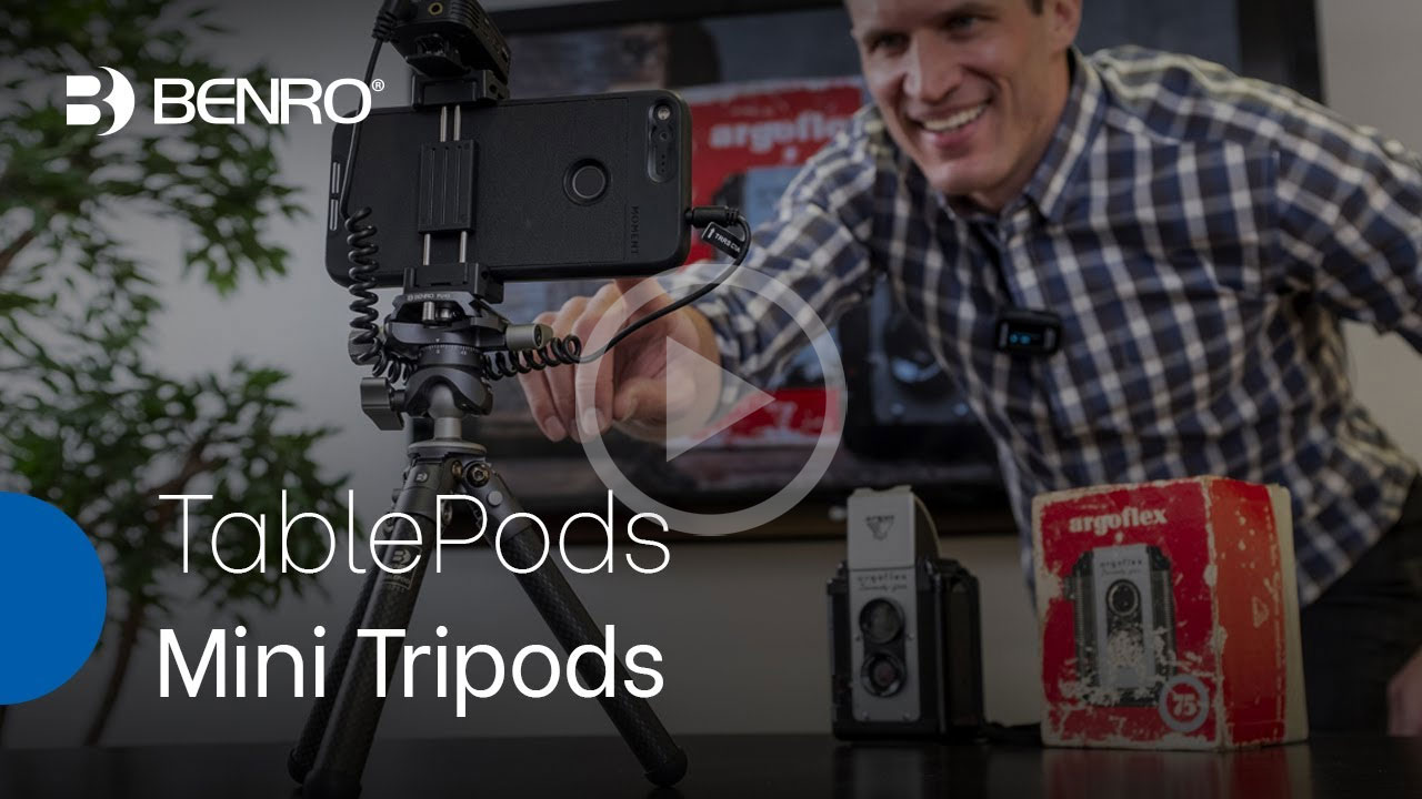 video thumnail showing the key features of the Benro Tablepod tripods
