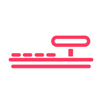 Red line illustration of camera controller