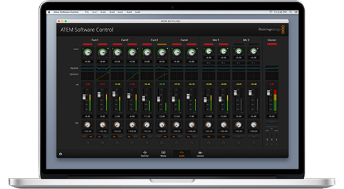 atem software control app interface