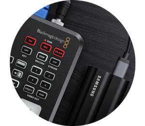 atem sdi extreme iso connected to an exteranl drive via usb