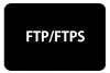 ftp and ftps icon on a black background