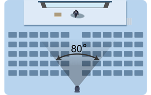 graphic illustration image of auditorium seating layout