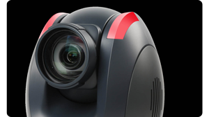 close up image of datavideo PTC-285G camera tally lights on black background