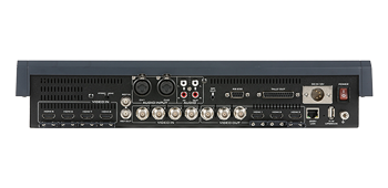 rear view of the video switcher