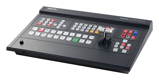 angled view of the video switcher