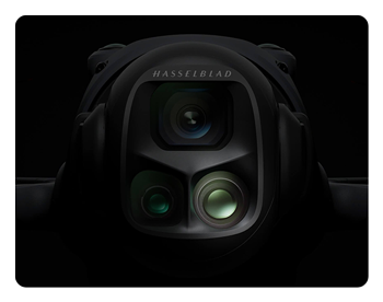 close up of the dji mavic 4 pro tele camera lens