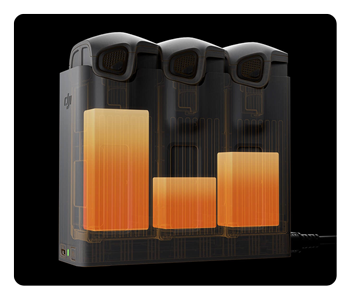 batteries in the mavic 4 pro parallel charging hub