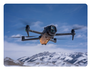 DJI Mavic 4 Pro drone with battery highlighted