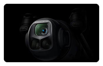 close up of the dji mavic 4 pro hasselblad camera lens