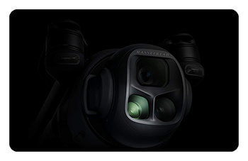 close up of the dji mavic 4 pro medium tele camera lens