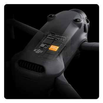 DJI Mavic 4 Pro drone with the internal storage highlighted