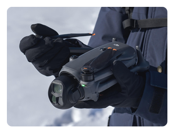 someone unfolding the DJI Mavic 4 Pro drone