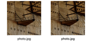 side by side comparison of Eizo CS2740 164 ppi display